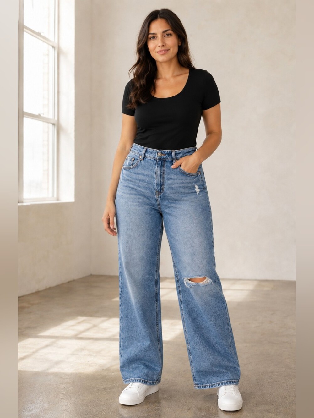 31. H&M Wide Leg Jeans- Size 10